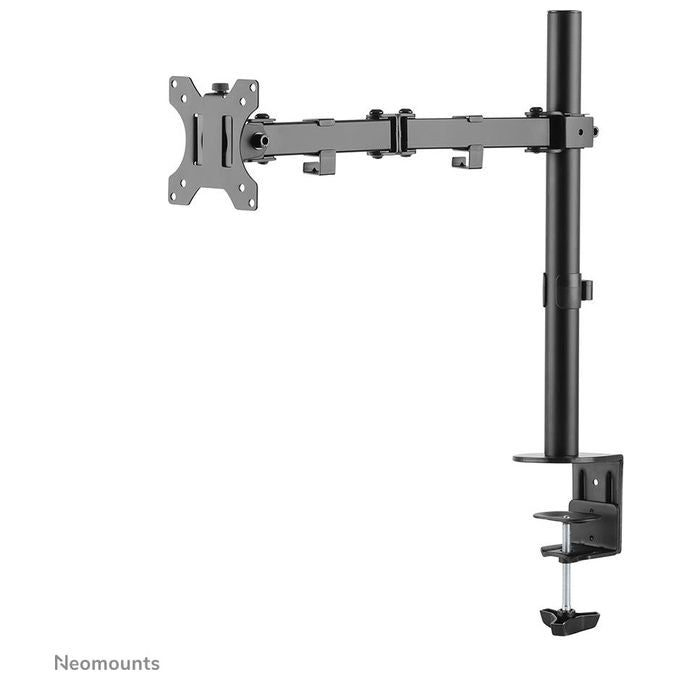 Neomounts FPMA-D550BLACK Braccio per Monitor Regolabile Altezza 0-440 mm Rotazione 360° Inclinazione 0-90° VESA 75x75 100x100 mm Gestione Cavi colore Nero