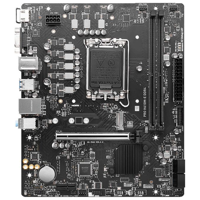 MSI PRO H610M-E Scheda Madre micro ATX LGA 1700 DDR4 Intel H610 per Core i9