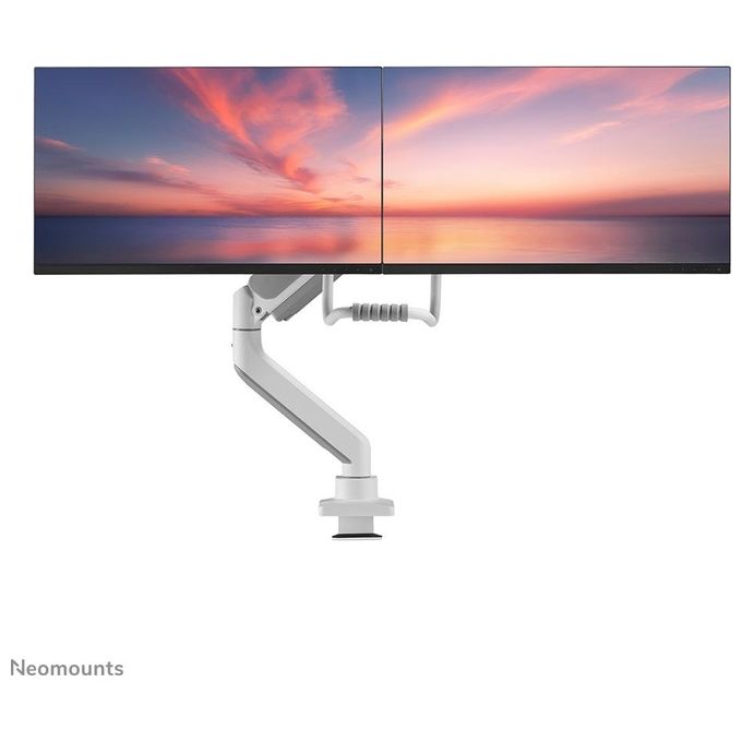Neomounts 14793746000 DS75-450BL2 Supporto da Tavolo per 2 Schermi fino a 32'' 8 Kg ciascuno Regolabile in Altezza Rotazione e Inclinazione colore Nero