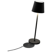 Century LMPNG-023827 LUME PLUS Lampada da Tavolo Ricaricabile LED 2,2 W Dimmerabile Touch Autonomia Fino a 40 h IP54 colore Nero