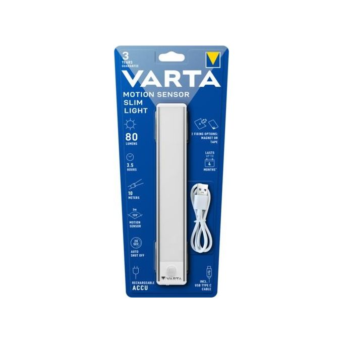 Varta Motion Sensor Slim Light Ricaricabile
