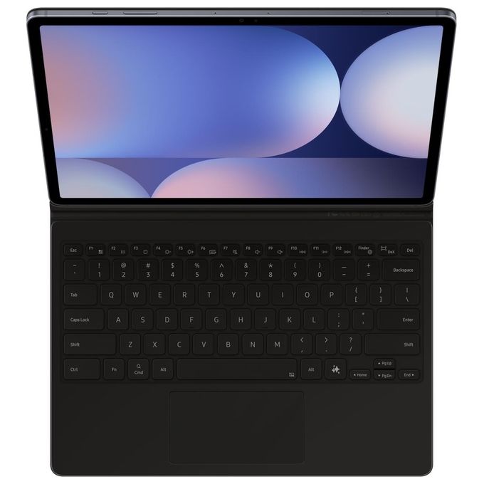 Samsung EF-DX825BBEGIT Book Cover Keyboard per Galaxy Tab S10+ S9+ S9 FE+ con Tastiera Italiana Touchpad 80 Tasti Nero