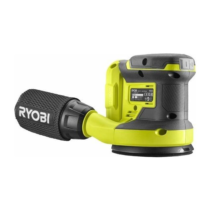 RYOBI RROS18-0 Levigatrice Rotorbitale a Batteria 18V ONE+ Diametro Disco 125 mm Velocita' 20000 oscillazioni-min Senza Batteria e Caricatore colore Nero