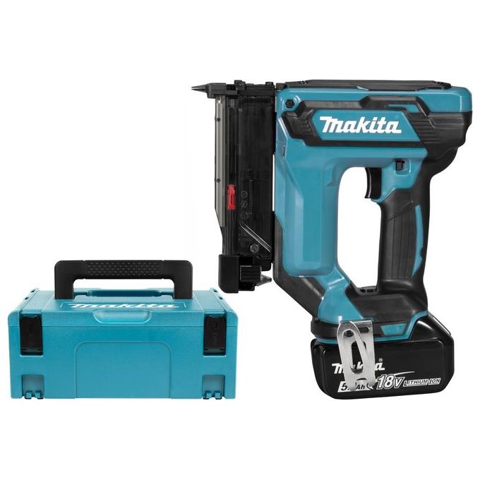 Makita DPT353ZJ LXT Pistola Sparachiodi a Batteria 18V Ioni di Litio 120 pezzi valigetta MAKPAC 2 colore Nero Turchese