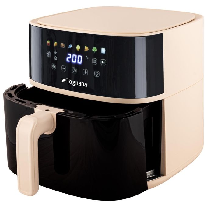 Tognana D2DFA05IRCHA Iridea Friggitrice ad aria 8 L 2000 W 8 programmi display digitale colore Champagne