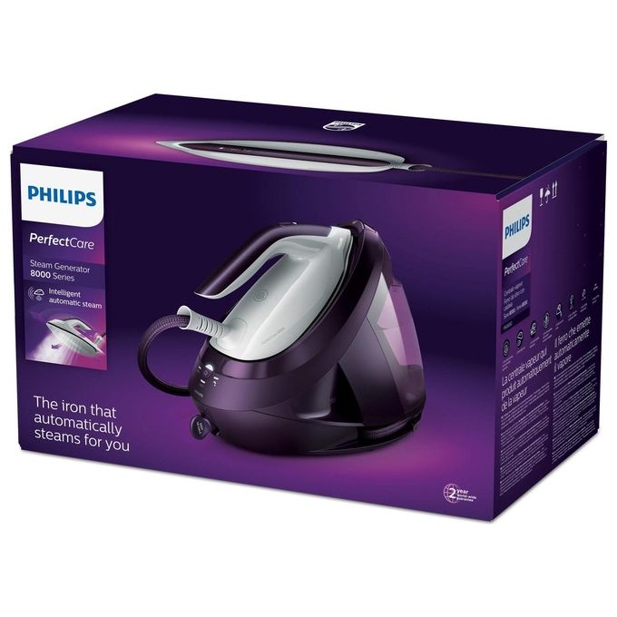 Philips PSG8050-30 PerfectCare Serie 8000 Ferro da Stiro con Caldaia 2700 W 600 g-min 8 bar 1,8 L colore Viola