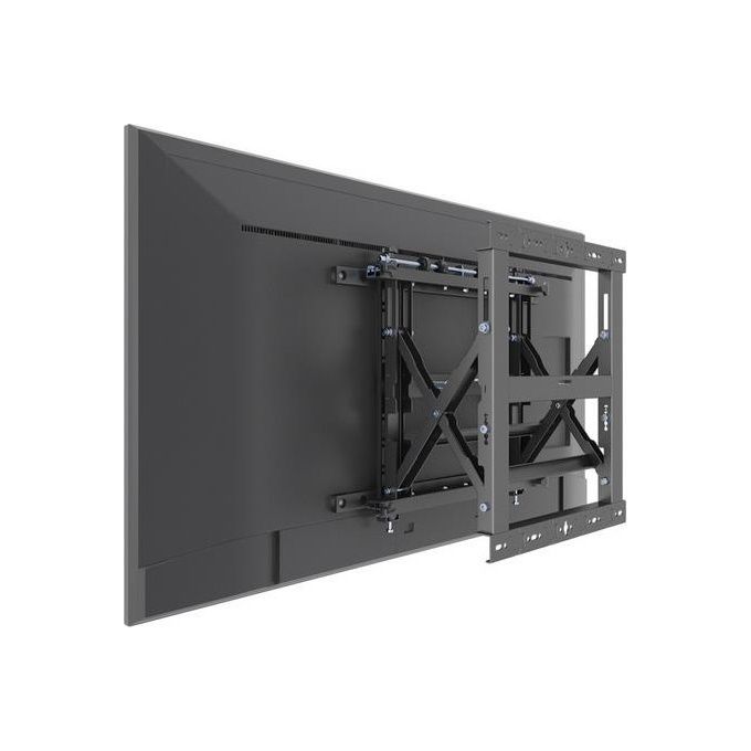 Equip 650325 Supporto da Parete per TV 19'' - 55'' 50 Kg VESA 600x400 mm Rotazione 180° Inclinazione 0-10° colore Nero