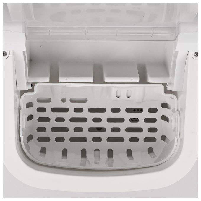 Girmi GH7401 Fabbricatore di Ghiaccio Produzione 1100 Cubetti in 24h Spegnimento Automatico Colore Bianco
