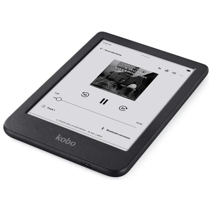 Kobo KOBO CLARA BW eReader Display E Ink Carta 1300 HD 6'' antiriflesso 16 GB Bluetooth IPX8 Modalita' Scura colore Nero