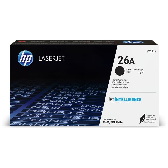 HP 26A Nero originale LaserJet cartuccia toner ( CF226A ) per LaserJet Pro M402d, M402dn, M402dw, M402n, MFP M426dw, MFP M426fdn, MFP M426fdw