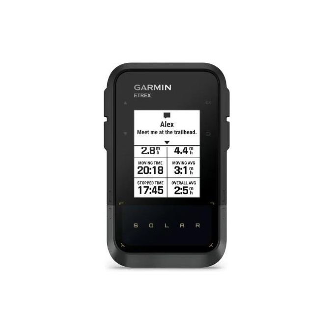 Garmin 010-02782-00 eTrex Solar Navigatore GPS Portatile con Alimentazione Solare e GPS Multibanda colore Nero Grigio