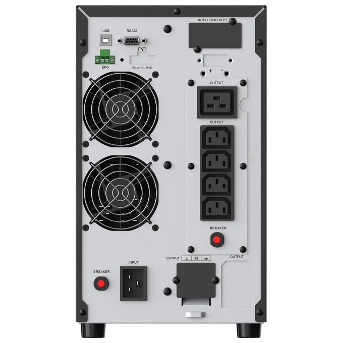 Conceptronic ZEUS52E3K UPS Tower Online 3000VA 2700W Fattore di Potenza 0.9 Compatibile Generatore USB HID EPO colore Nero