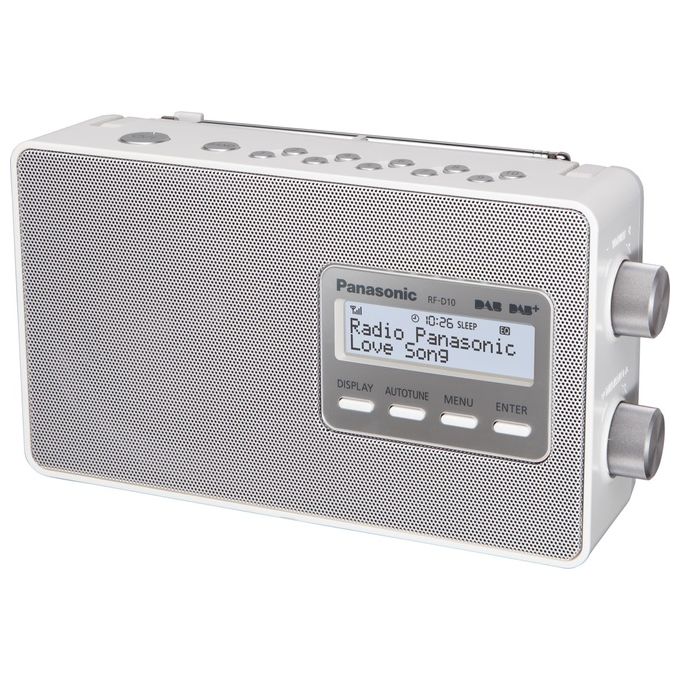 Panasonic Radio 2w Fm-rds 87.5-108mhz Dab+ Lcd Bianco