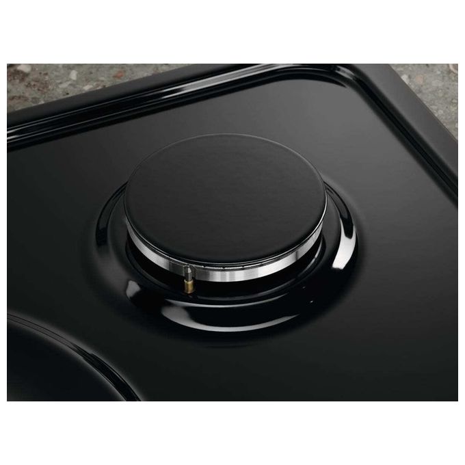 Electrolux KGS6404B Serie 300 Slim Side Piano cottura a gas 60 cm 4 Fuochi Accensione integrata Sicurgas colore Nero