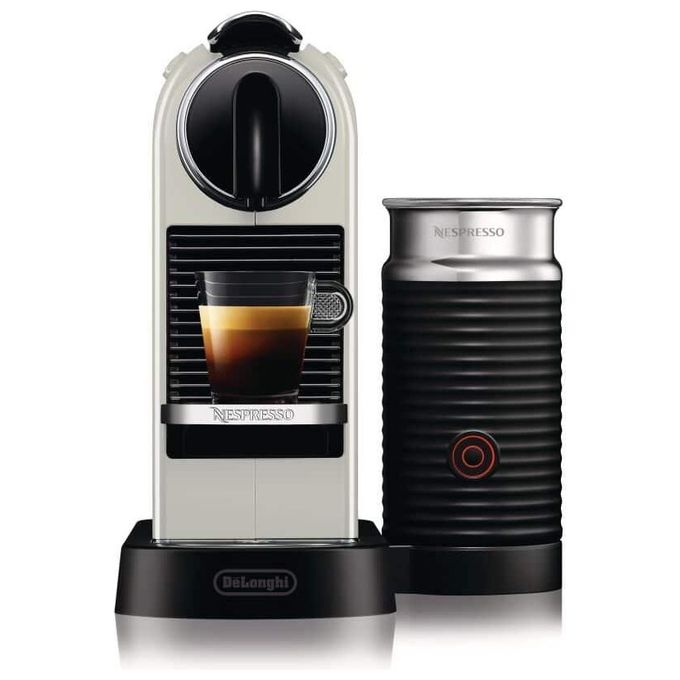 De'Longhi 0132192148 Citiz Macchina da caffe' a capsule 1 L 19 bar 1710 W montalatte integrato colore Nero Bianco