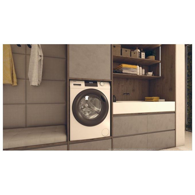 Haier HW100-BP14929A-S Lavatrice a carica frontale 10Kg 1400 giri Classe A 15 programmi Motore Inverter 60x57x85 Bianco