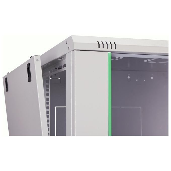Digitus DN-19 16U-6-6-EC Serie Dynamic Basic Custodia a Parete 16U Capacita' 60 Kg IP20 Vetro Acciaio colore Grigio
