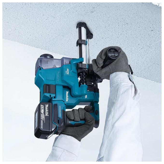 Makita DHR183RTWJ Martello Perforatore SDS-plus 18V Batteria 1,7 J Motore Senza Spazzole Luce Integrata Impugnatura Antivibrazioni colore Nero Verde