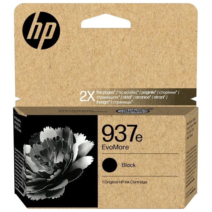 HP 4S6W9NE 937E EvoMore Cartuccia Inkjet Originale Resa Elevata 2500 Pagine colore Nero
