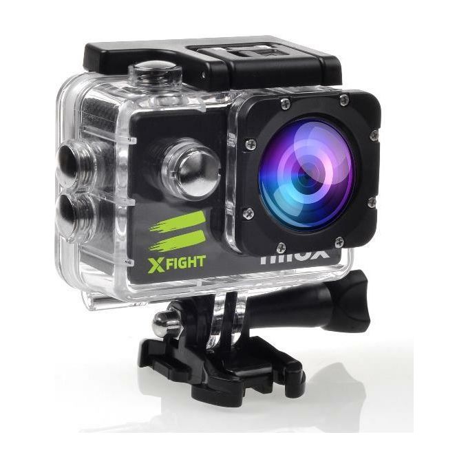 Nilox S0458599 XFIGHT Action Cam Full HD WiFi Display 2'' CMOS 12MP MicroSD Impermeabile 30m colore Nero