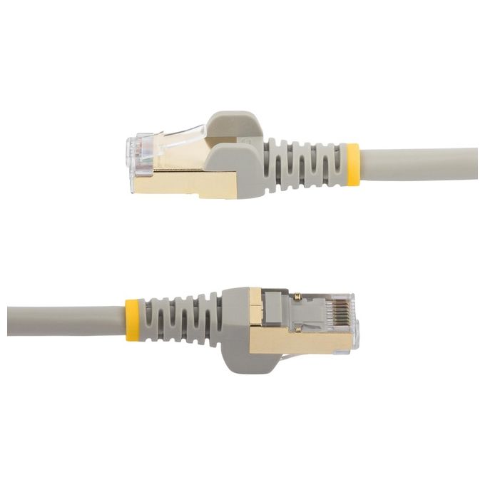 Startech.com Cavo Patch Cat6a da 1,5mt Schermato Stp Filo di Rame Connettore Antistrappo Grigio