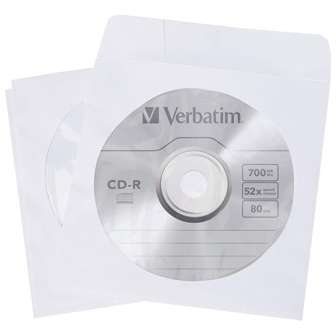 Verbatim Custodie Cd Carta 50pz