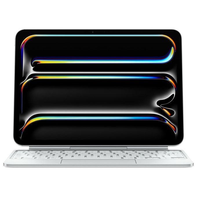 Apple MWR03T-A Magic Keyboard per iPad Pro 11'' con Trackpad Tasti Retroilluminati Meccanismo a Forbice 1 mm USB-C Ricarica Pass-Through colore Bianco