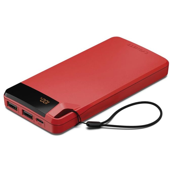 Cygnett CY4749PBCHE ChargeUp Boost Power Bank 10000 mAh 15W 3 porte USB colore Rosso