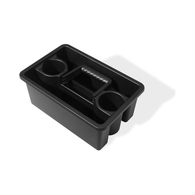 Weber 3400128 Weber Works Cestello di Trasporto con Coperchio a Vassoio in Plastica Resistente e Maniglia Pieghevole Compatibile con Ripiani Laterali Works colore Nero