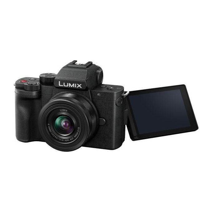 Panasonic DC-G100DKEG-K Lumix G100D Fotocamera Mirrorless 20.3 MP Sensore Micro Four Thirds 4K Video Touchscreen Orientabile Mirino OLED colore Nero