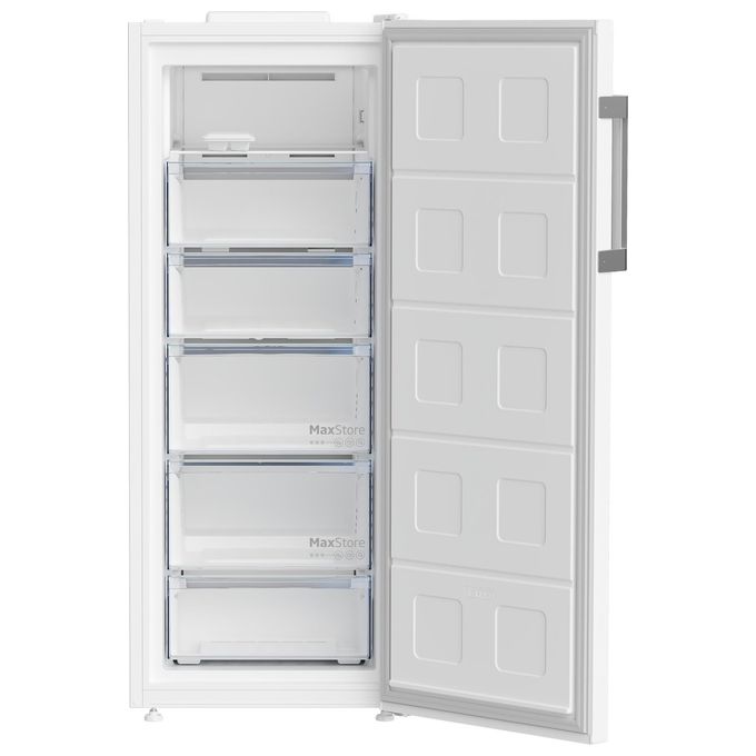 Beko B3RFNE274W Congelatore Verticale 220 L 151,5 cm Classe E 38 dB Total No Frost 5 Cassetti colore Bianco