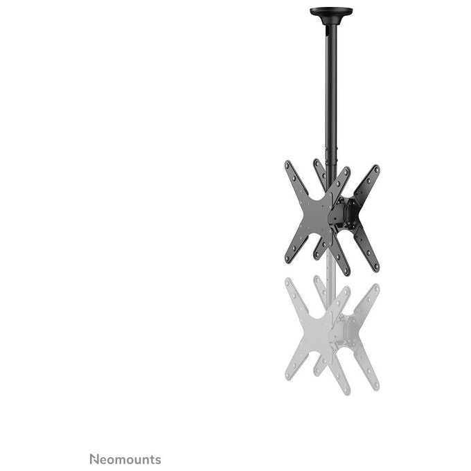 Neomounts FPMA-C340DBLACK Supporto a Soffitto per 2 Monitor TV 32'' 75'' VESA 400x400 50 Kg colore Nero