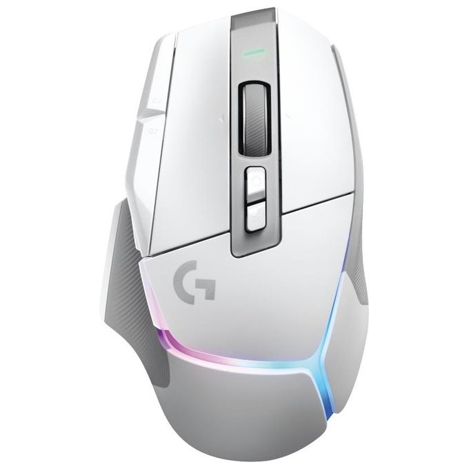 Logitech G 910-006172 G502 X PLUS Mouse Gaming Wireless 25600 DPI 13 Tasti Programmabili Sensore HERO 25K Illuminazione RGB LIGHTSYNC colore Bianco