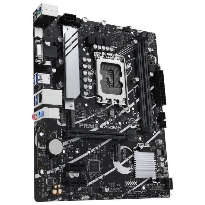 ASUS 90MB1FI0-M1EAY0 PRIME Scheda madre Intel LGA 1700 mATX DDR5 2 slot M.2 PCIe 4.0 Ethernet Realtek 2.5Gb HDMI VGA colore Nero