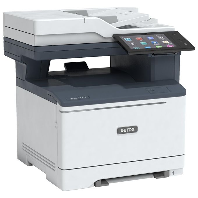 Xerox 0095205043181 VersaLink C415 Stampante Multifunzione Laser a Colori 40ppm A4 con Display Touch 7 Pollici NFC e Gigabit LAN colore Grigio Bianco