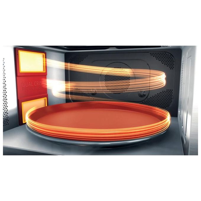 Whirlpool MWSC 9133 SX Supreme Chef Forno a microonde Combinato 33 L 1000 W Grill Vapore Crisp 6° SENSO colore Acciaio Inossidabile