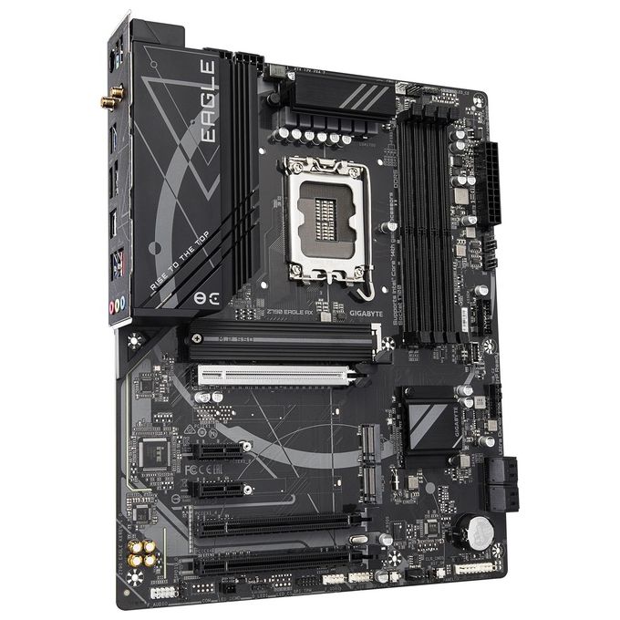 Gigabyte Z790 EAGLE AX Scheda madre ATX supporta CPU Intel 14a 13a 12a generazione DDR5 fino a 7600MHz Wi-Fi 6E LAN 2.5GbE colore Marrone