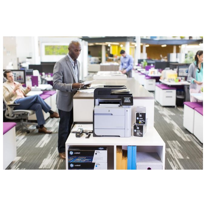 HP 312A Cyan originale LaserJet cartuccia toner ( CF381A ) per Color LaserJet Pro MFP M476dn, MFP M476dw, MFP M476nw