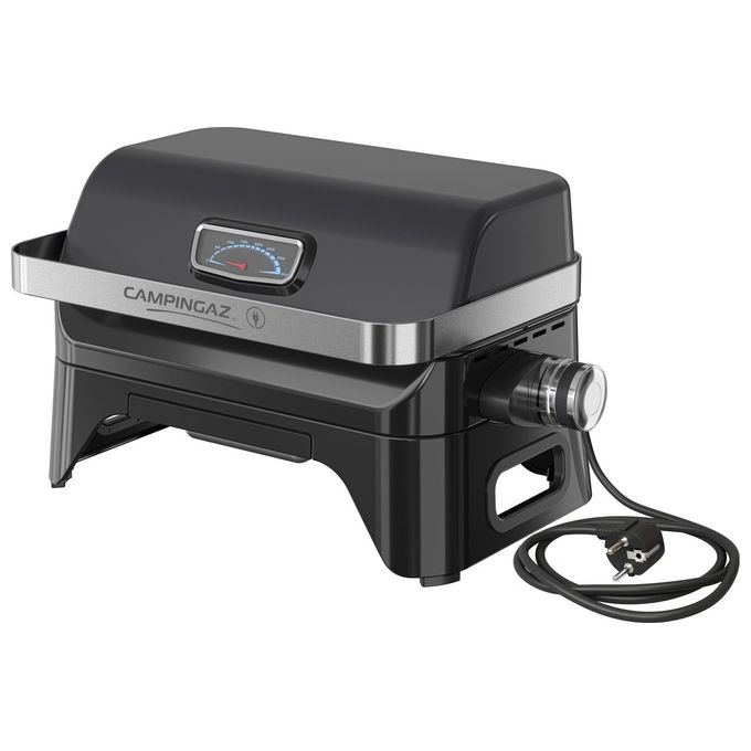 Campingaz 2177560 Attitude 2GO Electric Barbecue da Tavolo Elettrico 2200W griglia 1200cm² coperchio termometro colore Nero