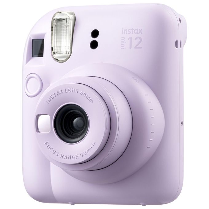 Fujifilm MINI 12 Fotocamera Istantanea Instax Mini 60mm f-12.7 Flash Automatico Specchio Selfie colore Viola