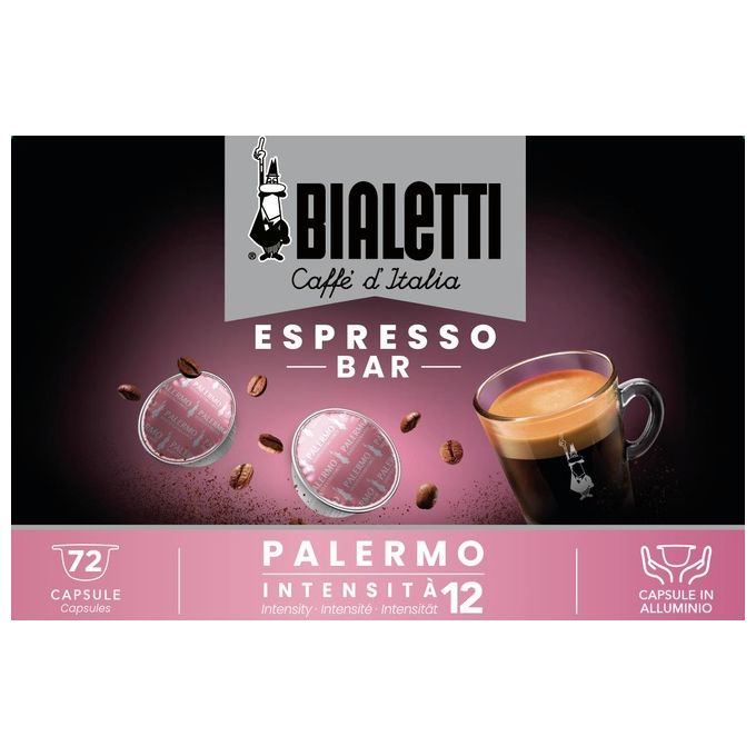 Bialetti Caffe Palermo Multipack 72 Capsule in Alluminio