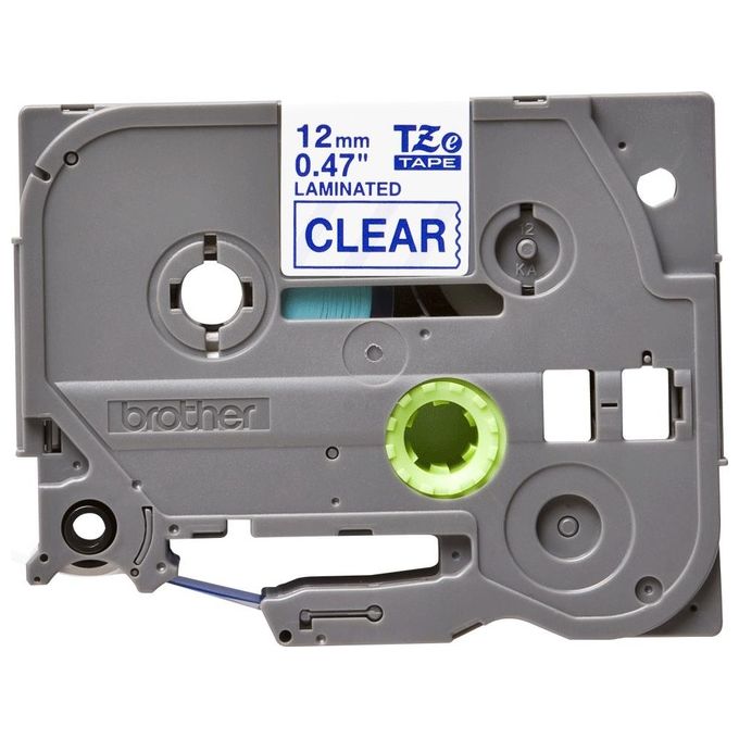 Brother TZE-133 Nastro da 12mm Blu su Trasparente