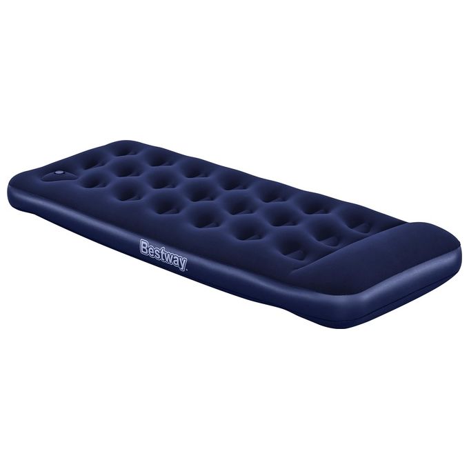 Bestway Materasso Gonfiabile Singolo con Pompa Pedale Blu