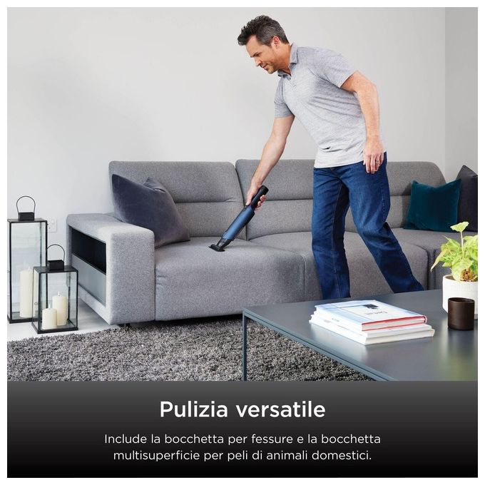 Shark WV270EU WandVac 2.0 Aspirapolvere Portatile Senza Filo 160W autonomia 15 min filtro lavabile colore Blu