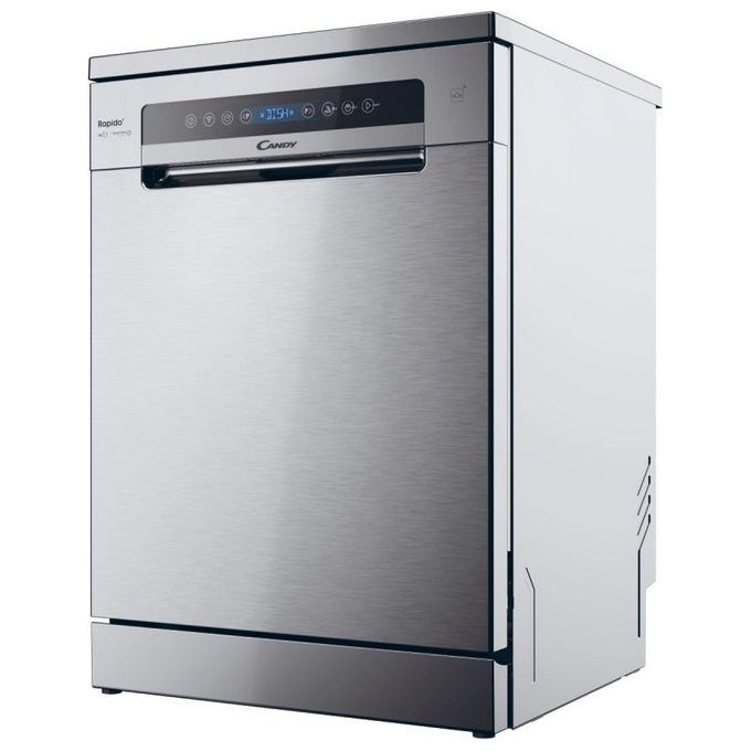 Candy CF 4C6F0X Rapido Lavastoviglie Libera Installazione 14 coperti Classe C Wi-Fi Motore Inverter 46 dB (85x60x60 cm) colore Inox