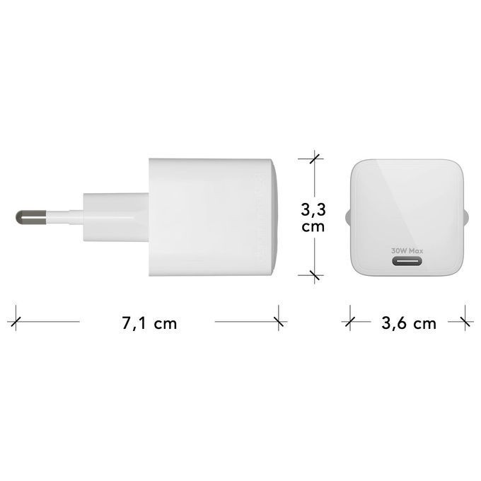 Dbramante 1928 CH30EUWH7097 Re-charge Alimentatore da rete USB-C 30 W colore Bianco