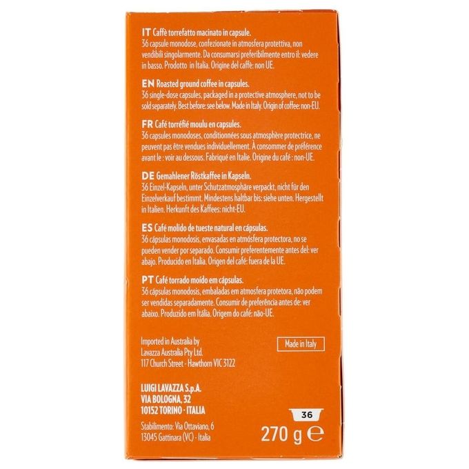 Lavazza A Modo Mio Capsule Caffe' Deliziosamente 36 Pezzi