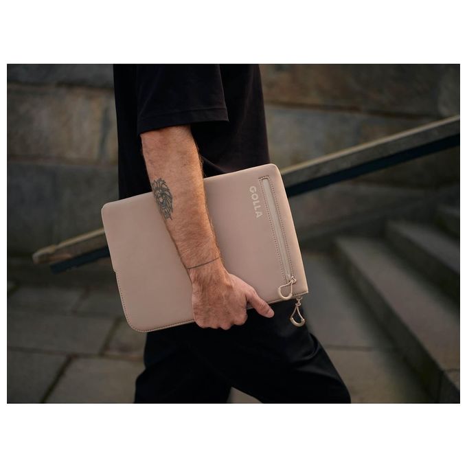 Golla Custodia Notebook 601664 Sleeve Cream per protezione elegante e sicura di laptop fino a 15.6 pollici