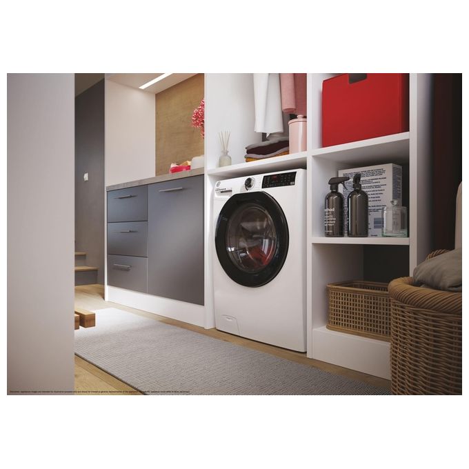 Hoover H-Wash 350 H3WPS4376TAMB6-S Lavatrice carica frontale Slim 7 Kg Classe A Centrifuga 1300 giri Profondita' 44 cm Inverter Funzione Vapore