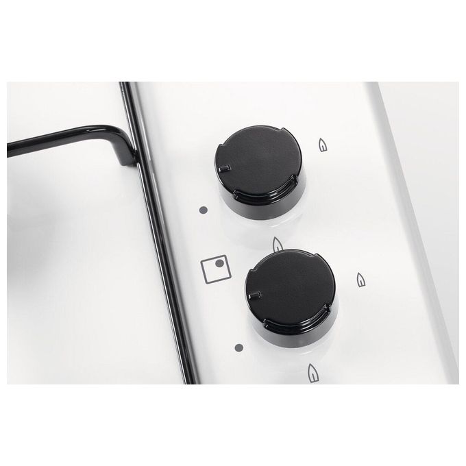 Electrolux EGS 6414 W Piano Cottura a Gas 4 Fuochi Bruciatore Tripla Corona Comandi Laterali 60 cm Bianco